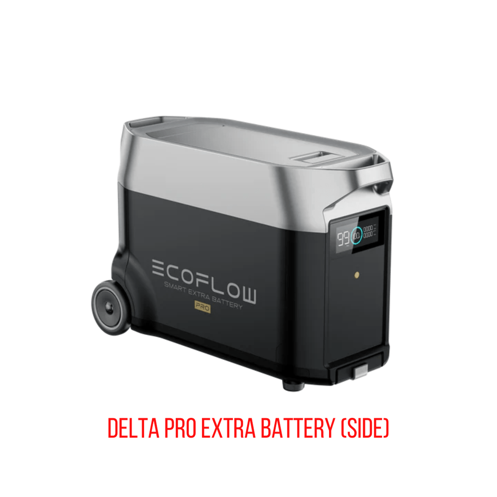EcoFlow DELTA Pro With Extra Battery 7200Wh 3600W Solar Generator + 200W Portable Monocrystalline Solar Panels Kit