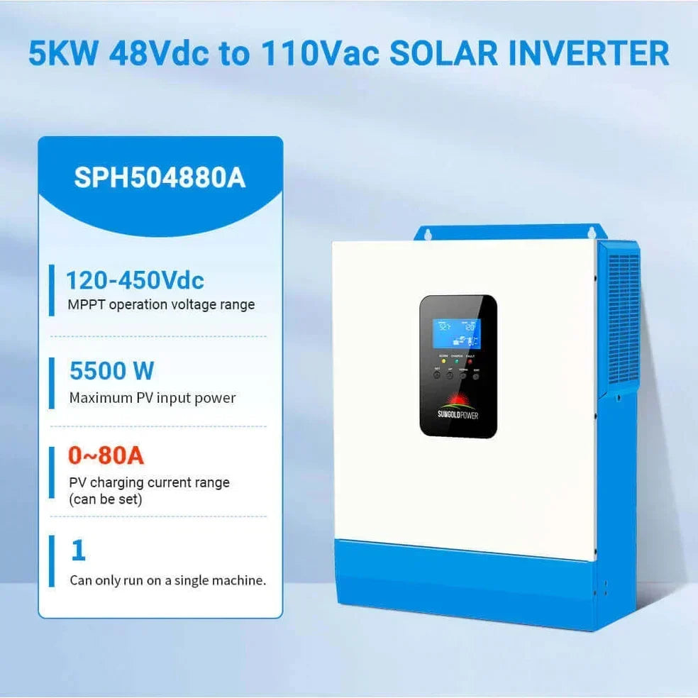 SunGoldPower 5000W 48V Solar Charger Inverter