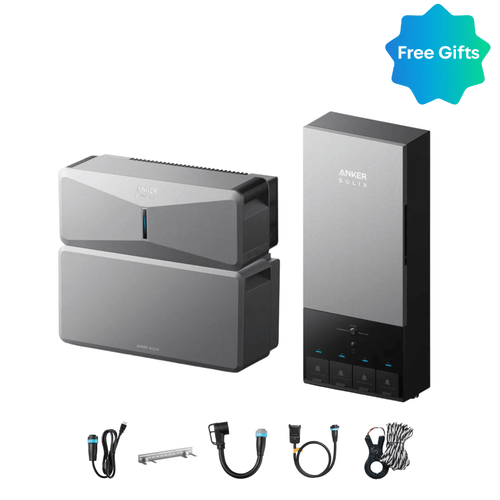 Anker SOLIX E10 Automatic Backup Kits | 6 kWh - 24 kWh LiFePO4 Battery | 10 - 30 kW Turbo Output | Smart Grid & Storm - Guard - Off Grid Stores