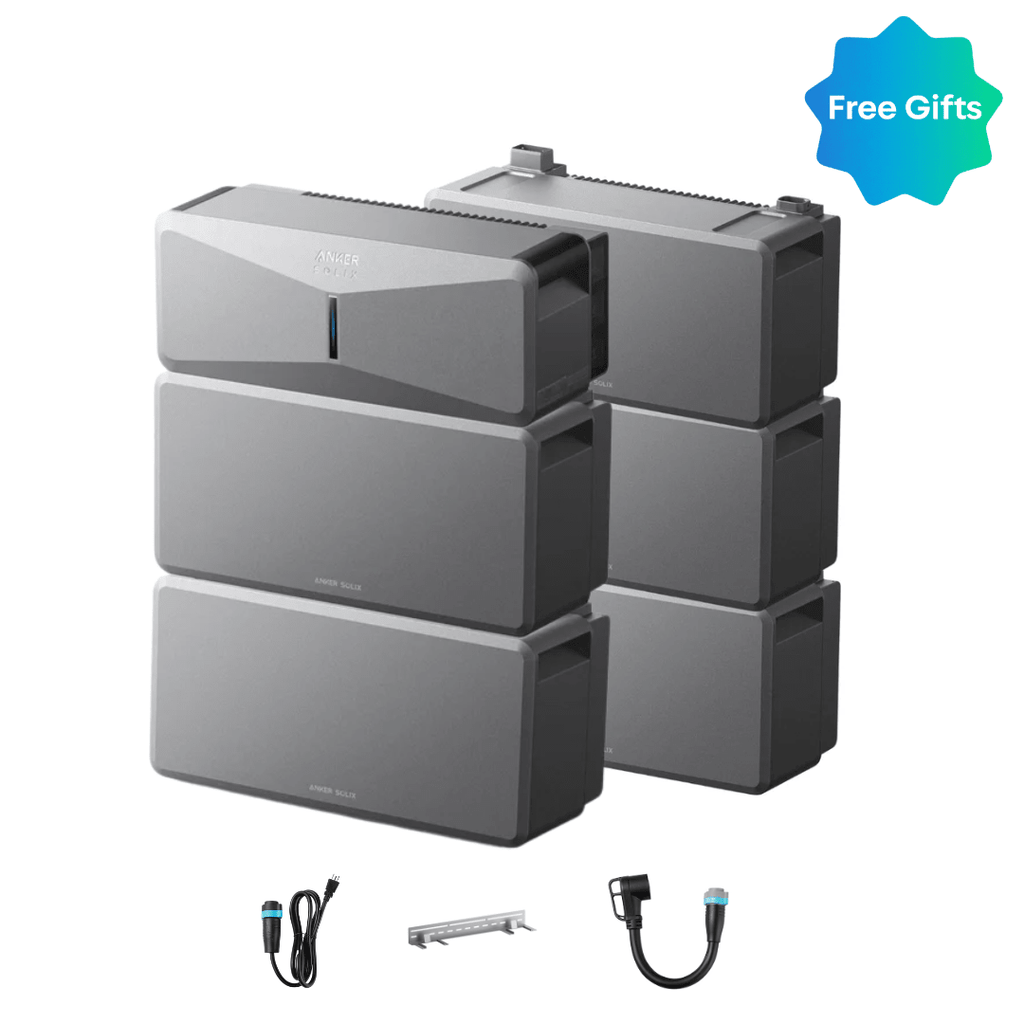 Anker SOLIX E10 Whole Home Backup System | 6 kWh - 30 kWh LiFePO4 Battery | 10 - 30 kW Turbo Output | Smart Grid & Storm - Guard - Off Grid Stores