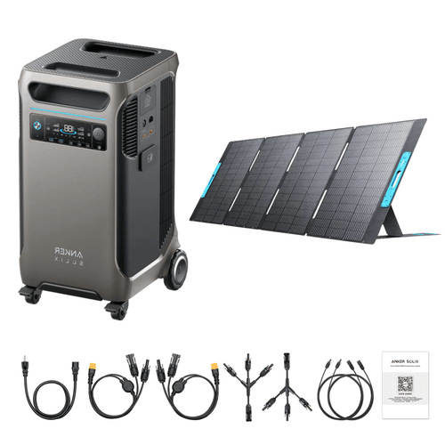 Anker SOLIX F3800 Solar Generator + 400W Portable Solar Panels - Off Grid Stores
