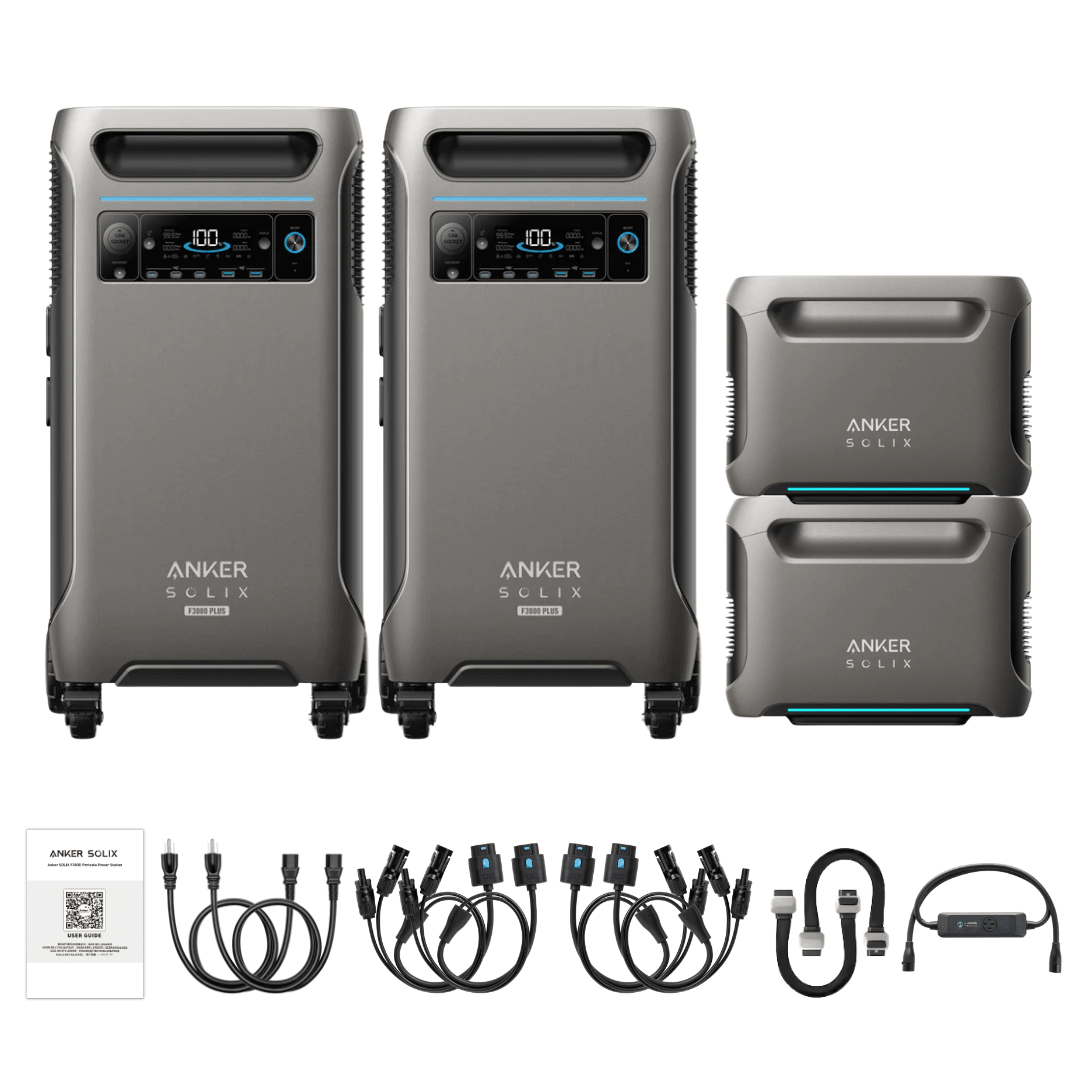 [Double Kit] Anker SOLIX F3800 Plus + Expansion Batteries - Off Grid Stores