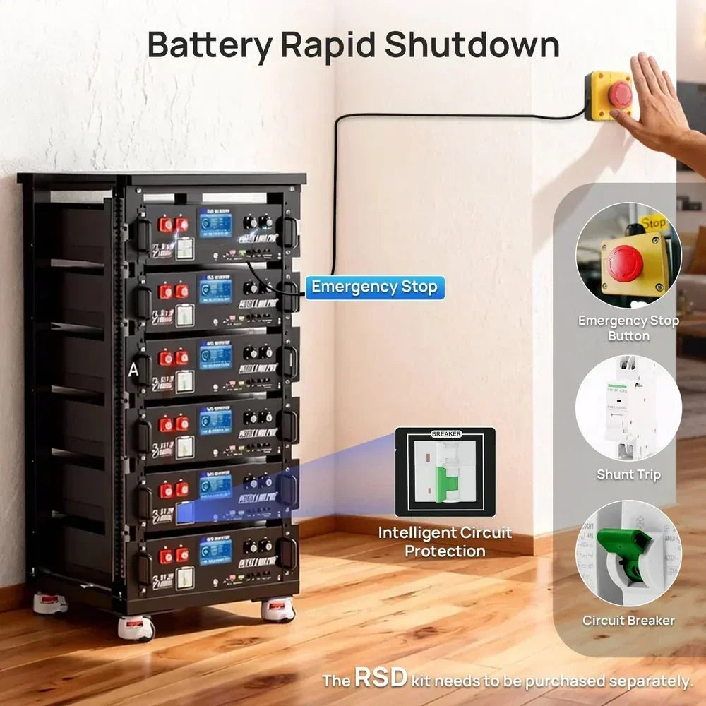 ECO-WORTHY Cubix 100 Pro 51.2V 100AH Server Rack Battery