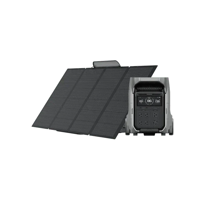 EcoFlow DELTA Pro 3 Solar Generator + 400W Portable Solar Panels