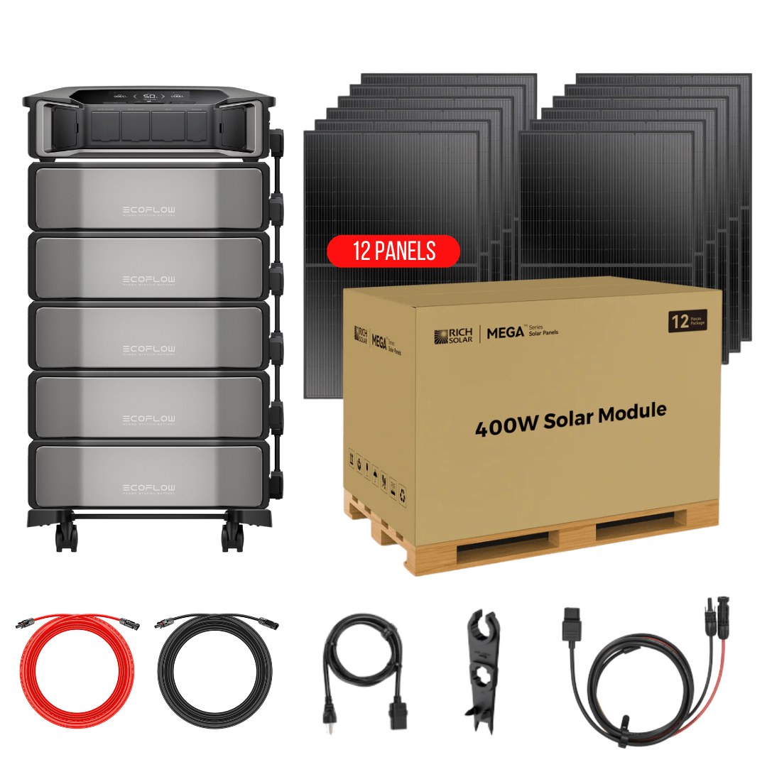 EcoFlow DELTA Pro Ultra Kits - Inverter + Batteries + Choose Custom Solar Panel Bundle Option - Off Grid Stores