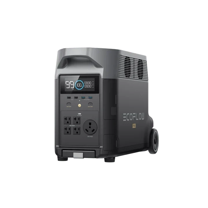 EcoFlow DELTA Pro With Extra Battery 7200Wh 3600W Solar Generator + 200W Rigid Monocrystalline Solar Panels Kit