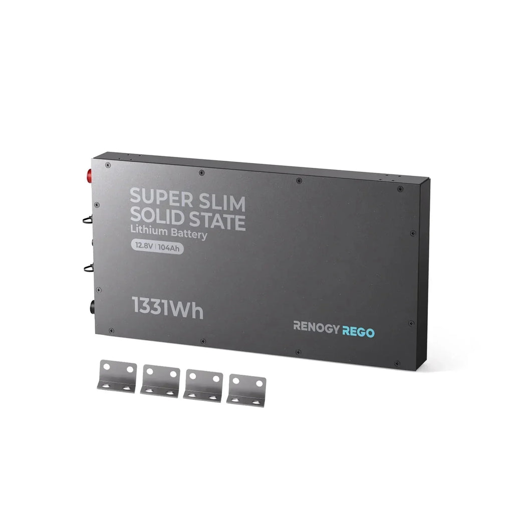 Renogy REGO 12V 104Ah Super Slim Solid State Lithium Iron Phosphate Battery