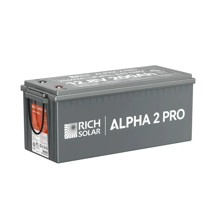 Rich Solar ALPHA 2 PRO 12V 200Ah LiFePO4 Lithium Iron Phosphate Battery