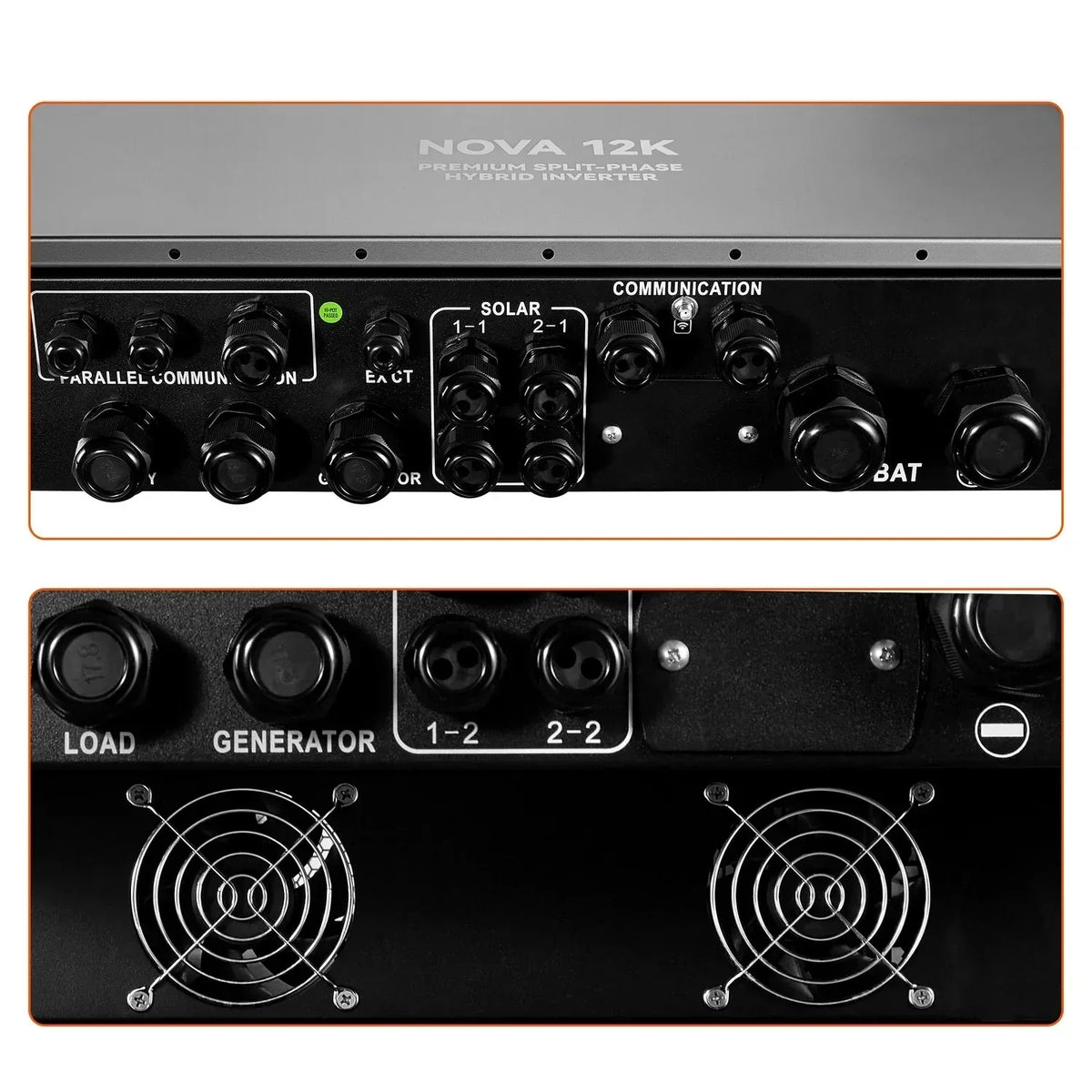Rich Solar NOVA 12K PV Hybrid Inverter 48V 120/240V Split Phase