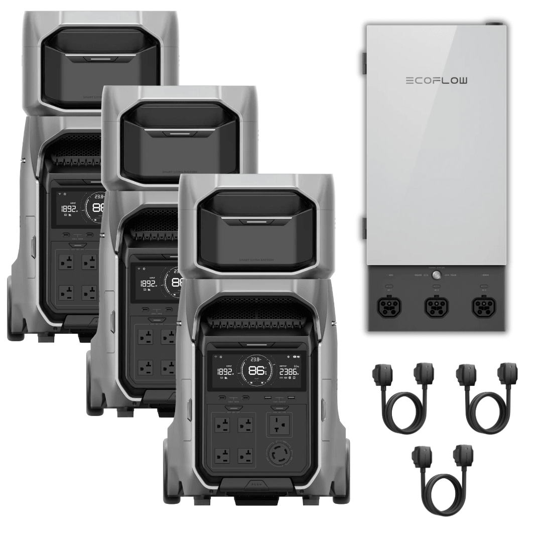 [Triple Kit] EcoFlow DELTA Pro 3 Portable Power Station + Smart Home Panel 2 - Off Grid Stores
